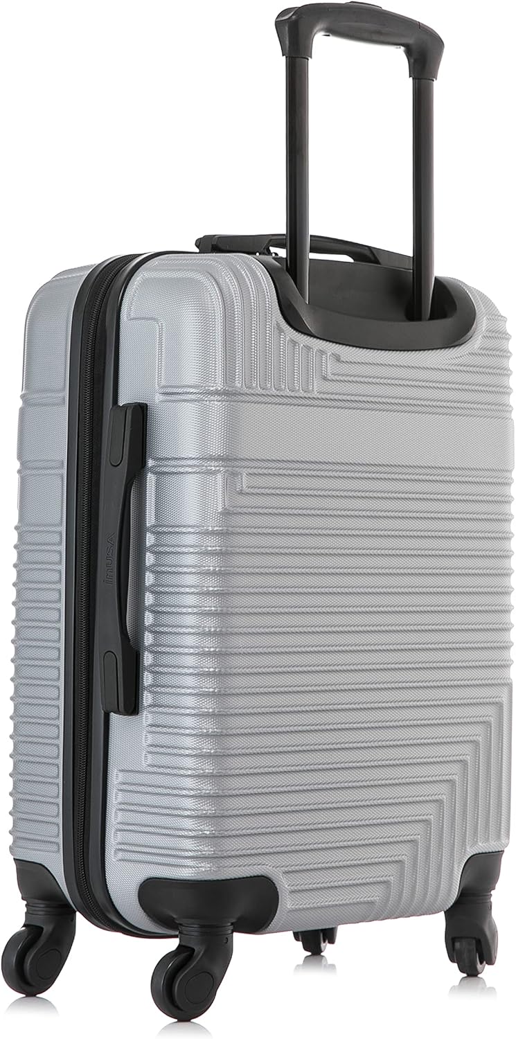 RESILIENCE Luggage with Spinner Wheels | Durable Lightweight Hardshell Spacious Travel Bag with Handle and Trolley | 20-Inch Carry On Small Luggage | Charcoal