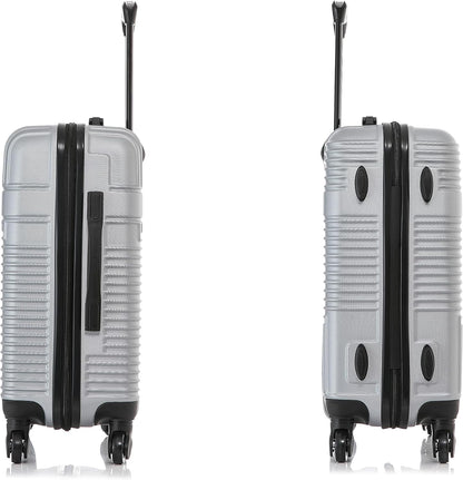 RESILIENCE Luggage with Spinner Wheels | Durable Lightweight Hardshell Spacious Travel Bag with Handle and Trolley | 20-Inch Carry On Small Luggage | Charcoal