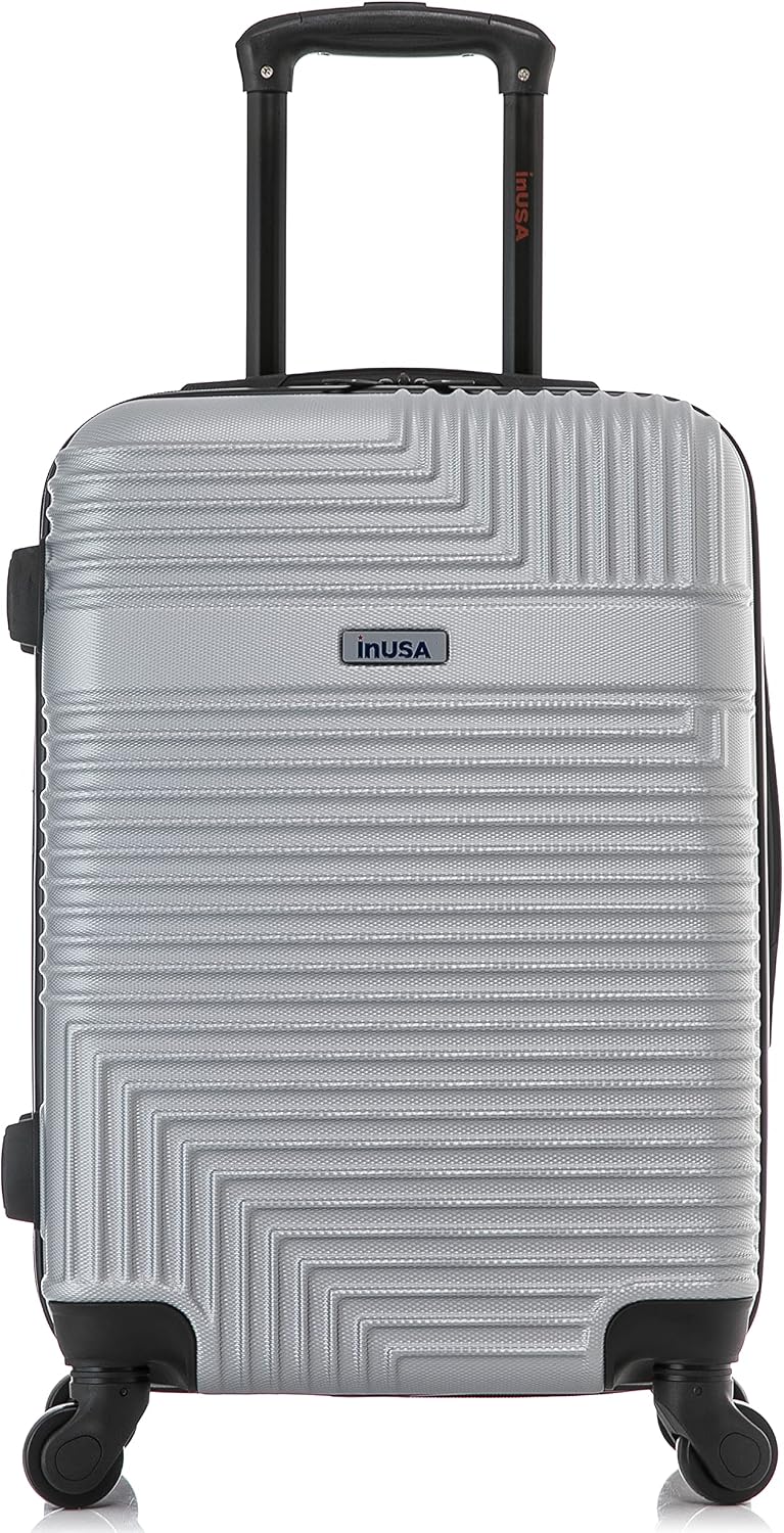 RESILIENCE Luggage with Spinner Wheels | Durable Lightweight Hardshell Spacious Travel Bag with Handle and Trolley | 20-Inch Carry On Small Luggage | Charcoal