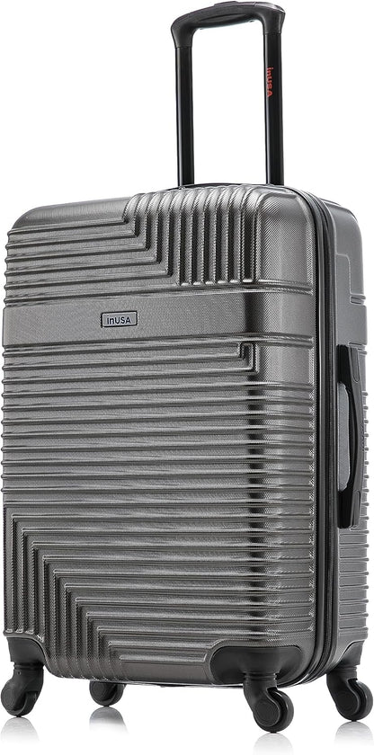 RESILIENCE Luggage with Spinner Wheels | Durable Lightweight Hardshell Spacious Travel Bag with Handle and Trolley | 20-Inch Carry On Small Luggage | Charcoal