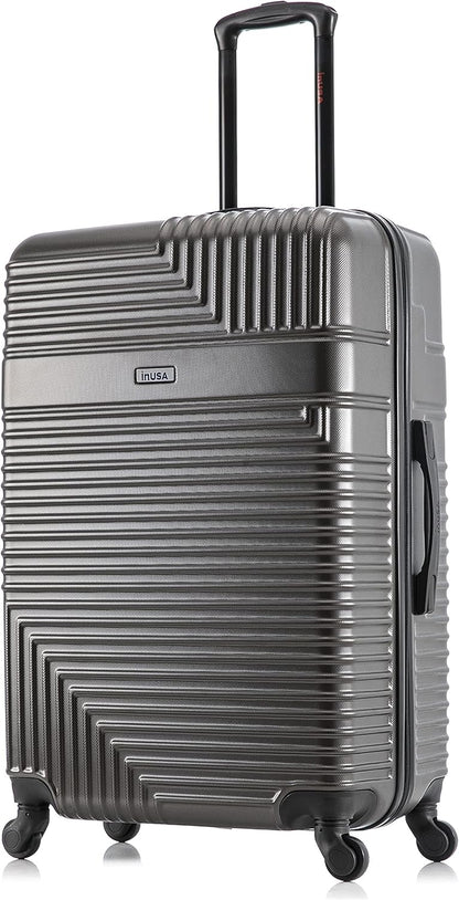 RESILIENCE Luggage with Spinner Wheels | Durable Lightweight Hardshell Spacious Travel Bag with Handle and Trolley | 20-Inch Carry On Small Luggage | Charcoal