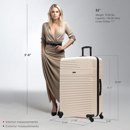 RESILIENCE Luggage with Spinner Wheels | Durable Lightweight Hardshell Spacious Travel Bag with Handle and Trolley | 20-Inch Carry On Small Luggage | Charcoal
