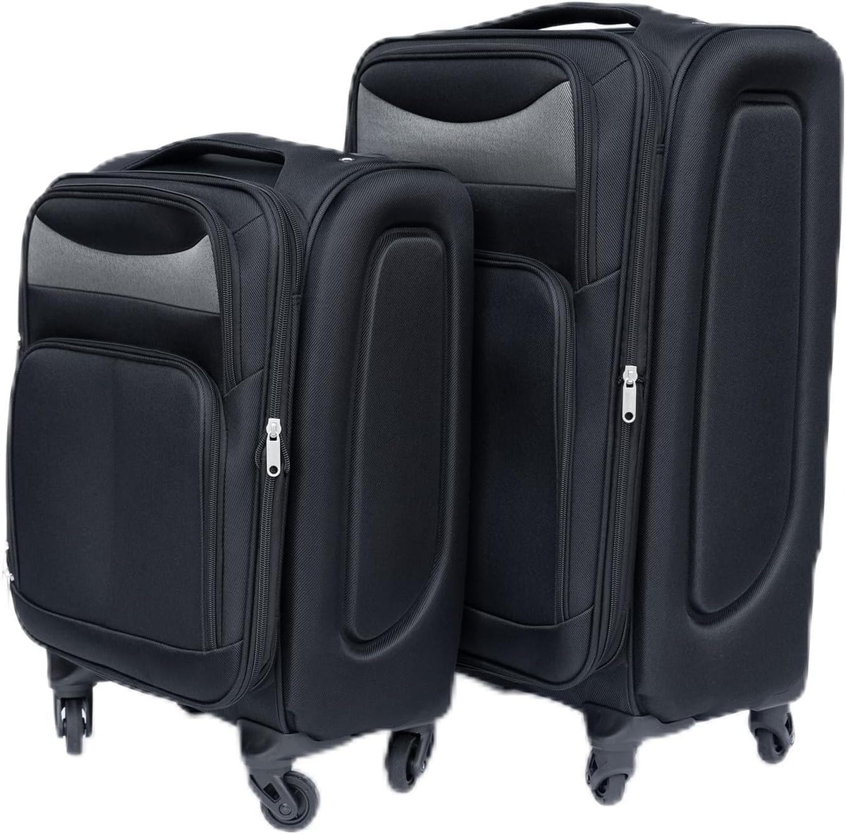Softside Luggage Set, Travel Suitcase Expandable Lightweight 3 Piece | Luggage Sets with Spinner Wheels 22" 26" 30" Suitcase with TSA Lock (Blue Green)