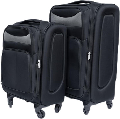 Softside Luggage Set, Travel Suitcase Expandable Lightweight 3 Piece | Luggage Sets with Spinner Wheels 22" 26" 30" Suitcase with TSA Lock (Blue Green)