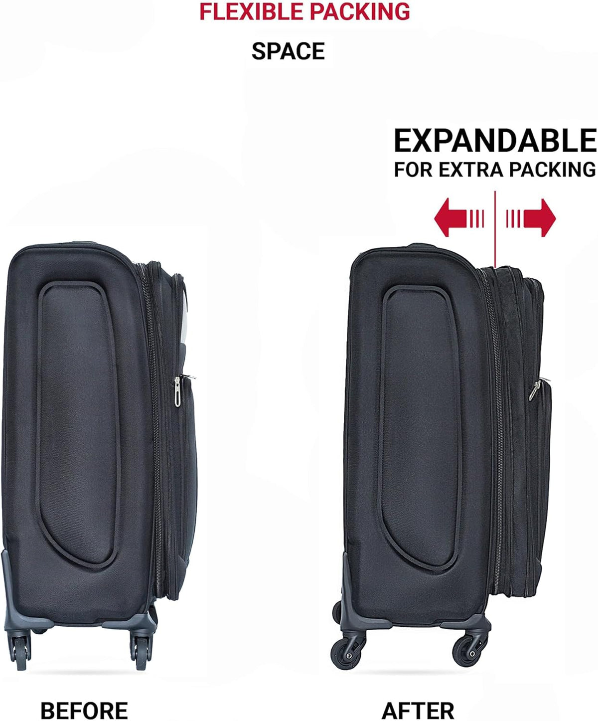 Softside Luggage Set, Travel Suitcase Expandable Lightweight 3 Piece | Luggage Sets with Spinner Wheels 22" 26" 30" Suitcase with TSA Lock (Blue Green)
