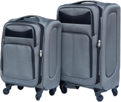Softside Luggage Set, Travel Suitcase Expandable Lightweight 3 Piece | Luggage Sets with Spinner Wheels 22" 26" 30" Suitcase with TSA Lock (Blue Green)
