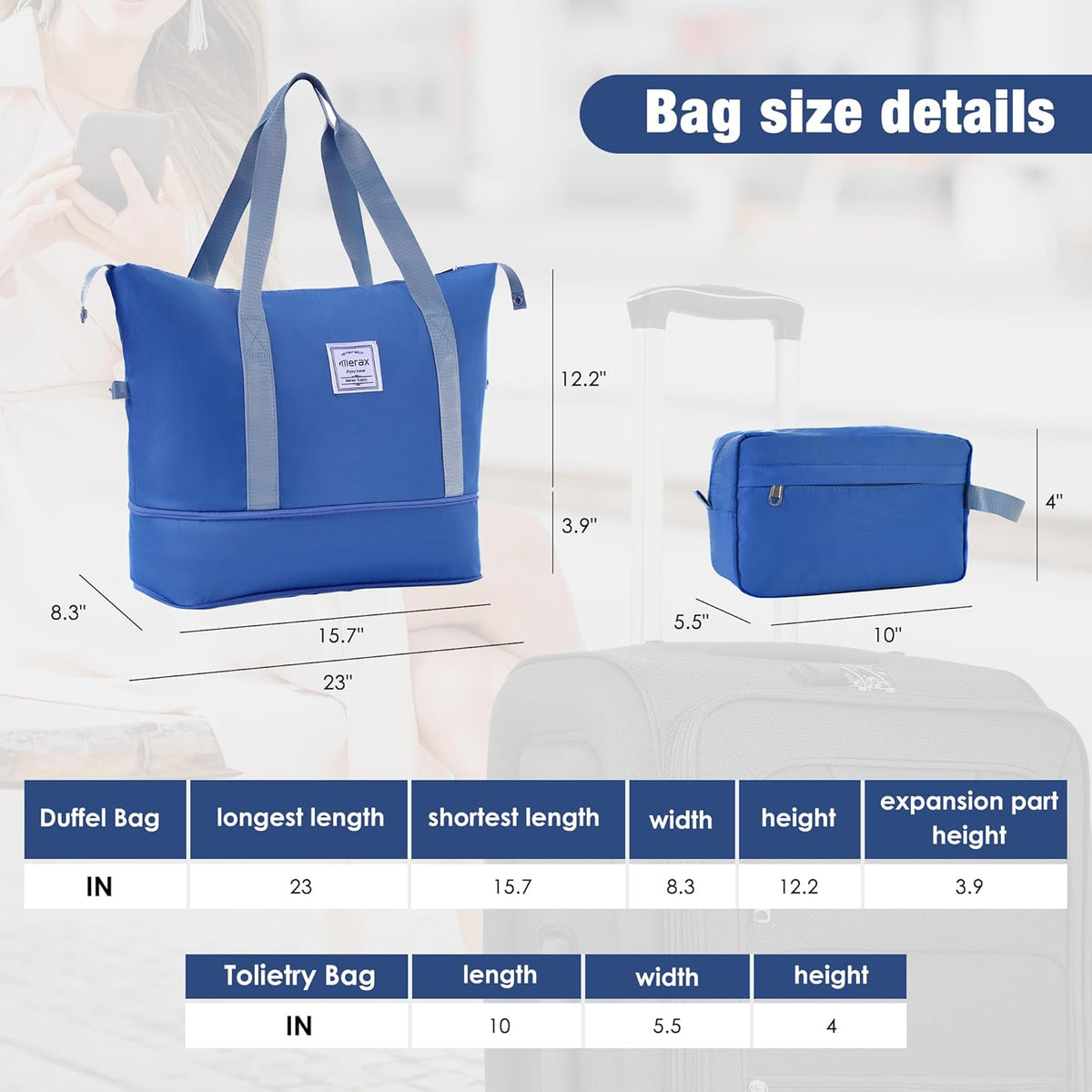Softside Luggage Set, Travel Suitcase Expandable Lightweight 3 Piece | Luggage Sets with Spinner Wheels 22" 26" 30" Suitcase with TSA Lock (Blue Green)