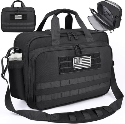 Travel Messenger Laptop Bag 17.3 Inch Carry on Large Tactical Briefcase YKK-Zipper Waterproof Computer Bags for Travel Work Business Overnight