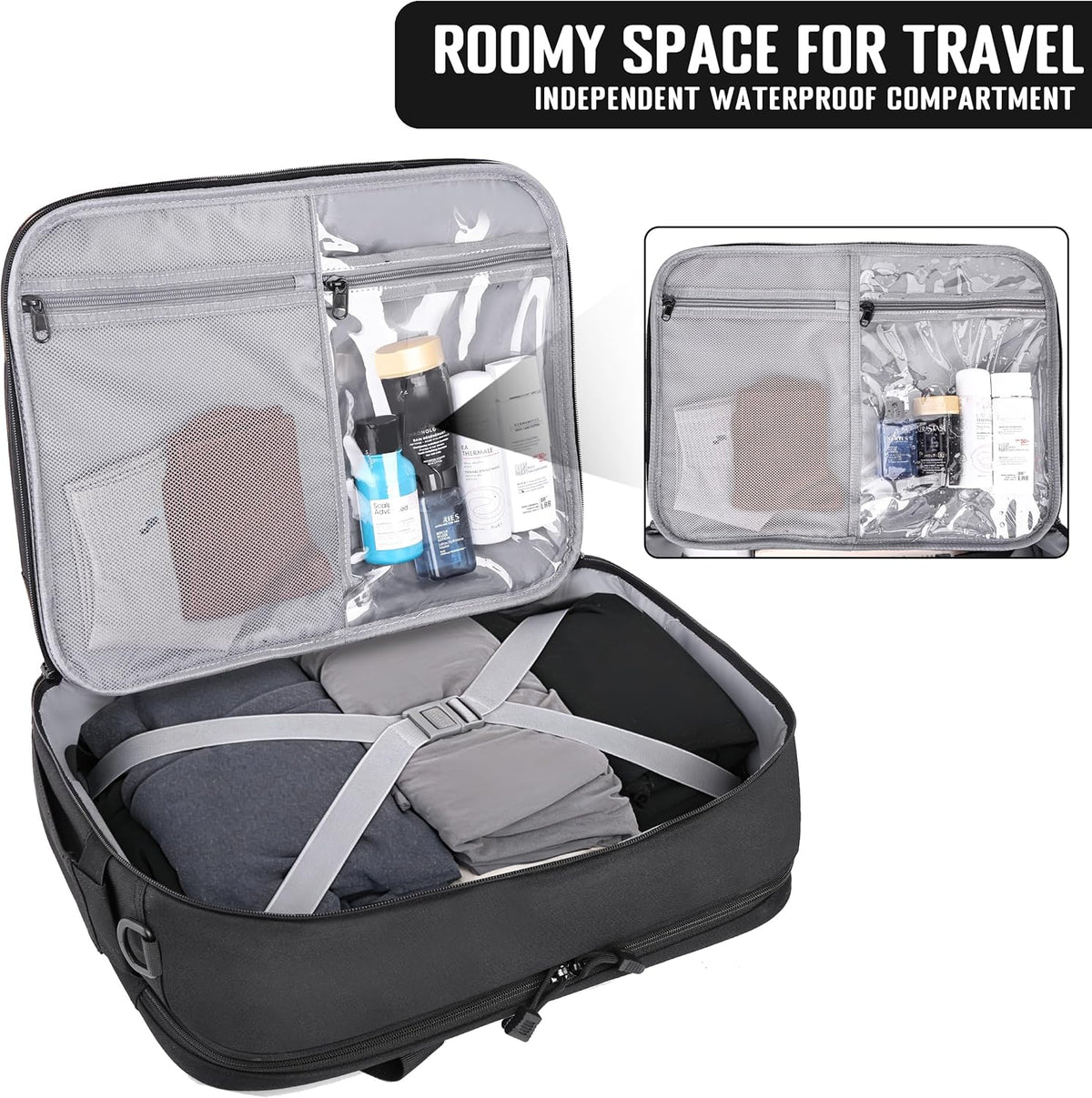 Travel Messenger Laptop Bag 17.3 Inch Carry on Large Tactical Briefcase YKK-Zipper Waterproof Computer Bags for Travel Work Business Overnight