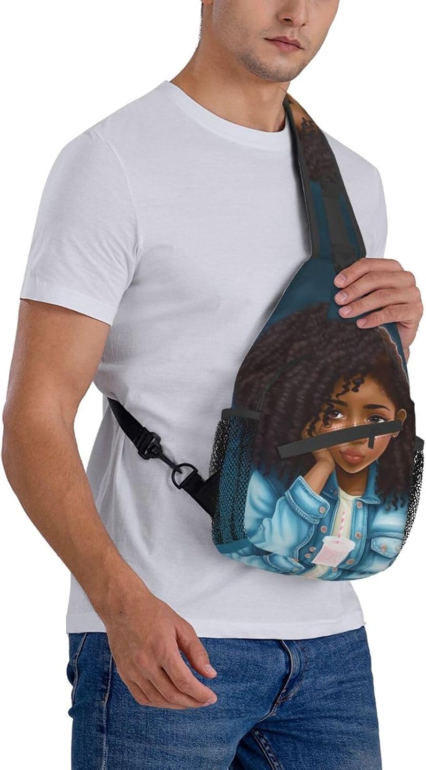 Sling Bag Crossbody Backpack Hiking Travel Daypack Chest Bag Lightweight Shoulder Bag For Women Men Gift