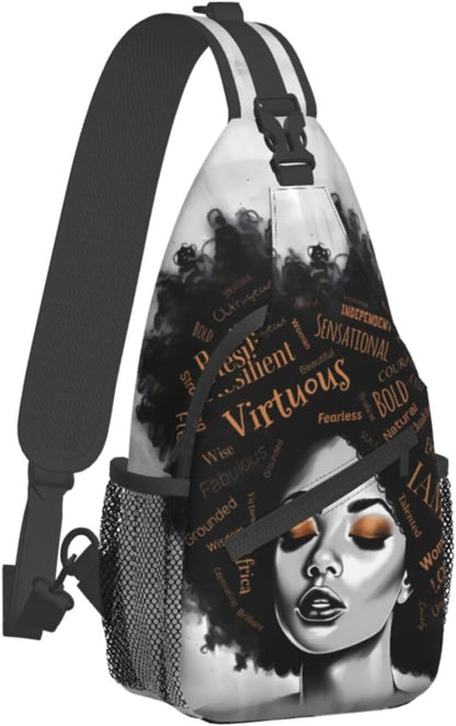 Sling Bag Crossbody Backpack Hiking Travel Daypack Chest Bag Lightweight Shoulder Bag For Women Men Gift