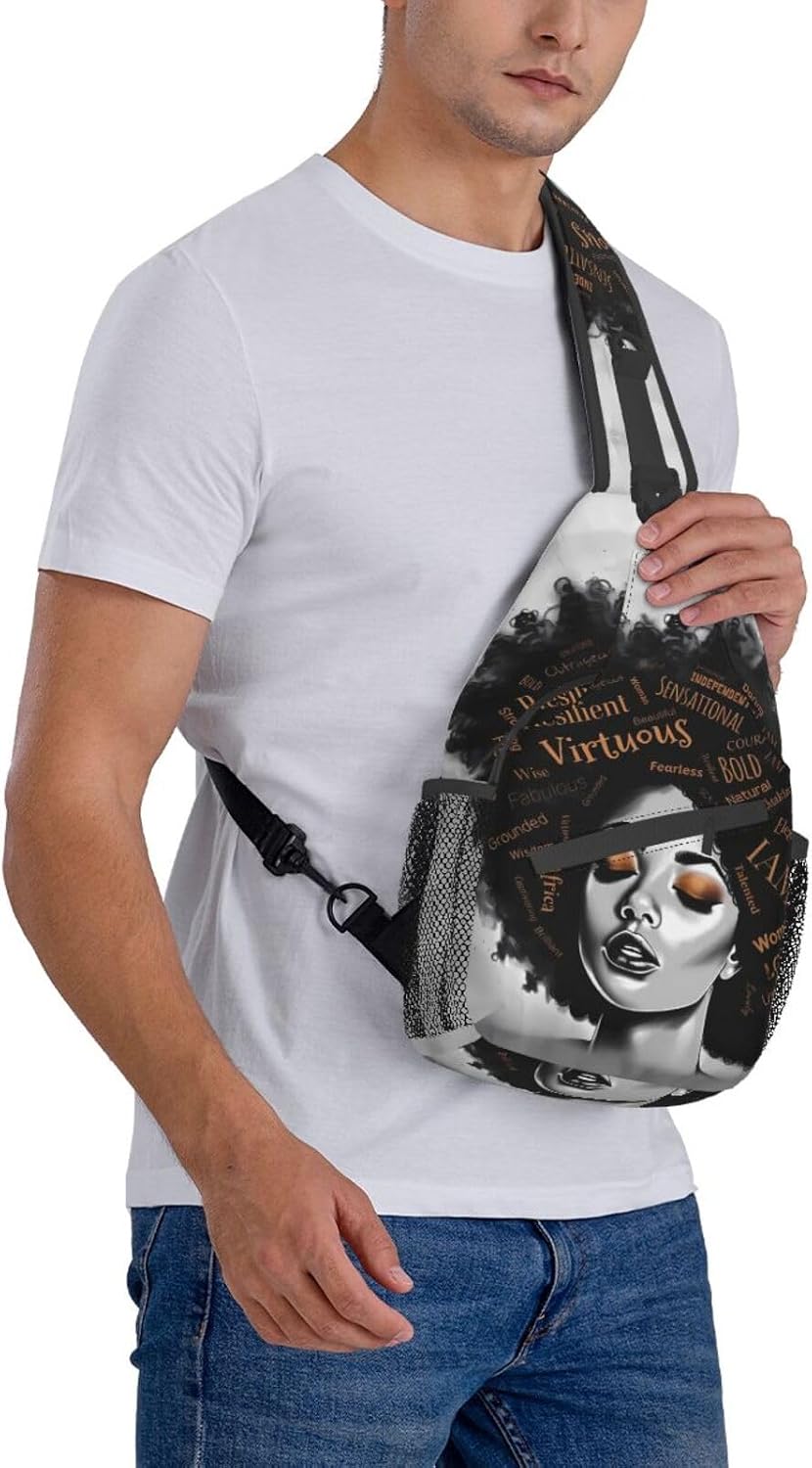 Sling Bag Crossbody Backpack Hiking Travel Daypack Chest Bag Lightweight Shoulder Bag For Women Men Gift