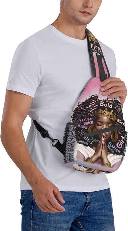 Sling Bag Crossbody Backpack Hiking Travel Daypack Chest Bag Lightweight Shoulder Bag For Women Men Gift