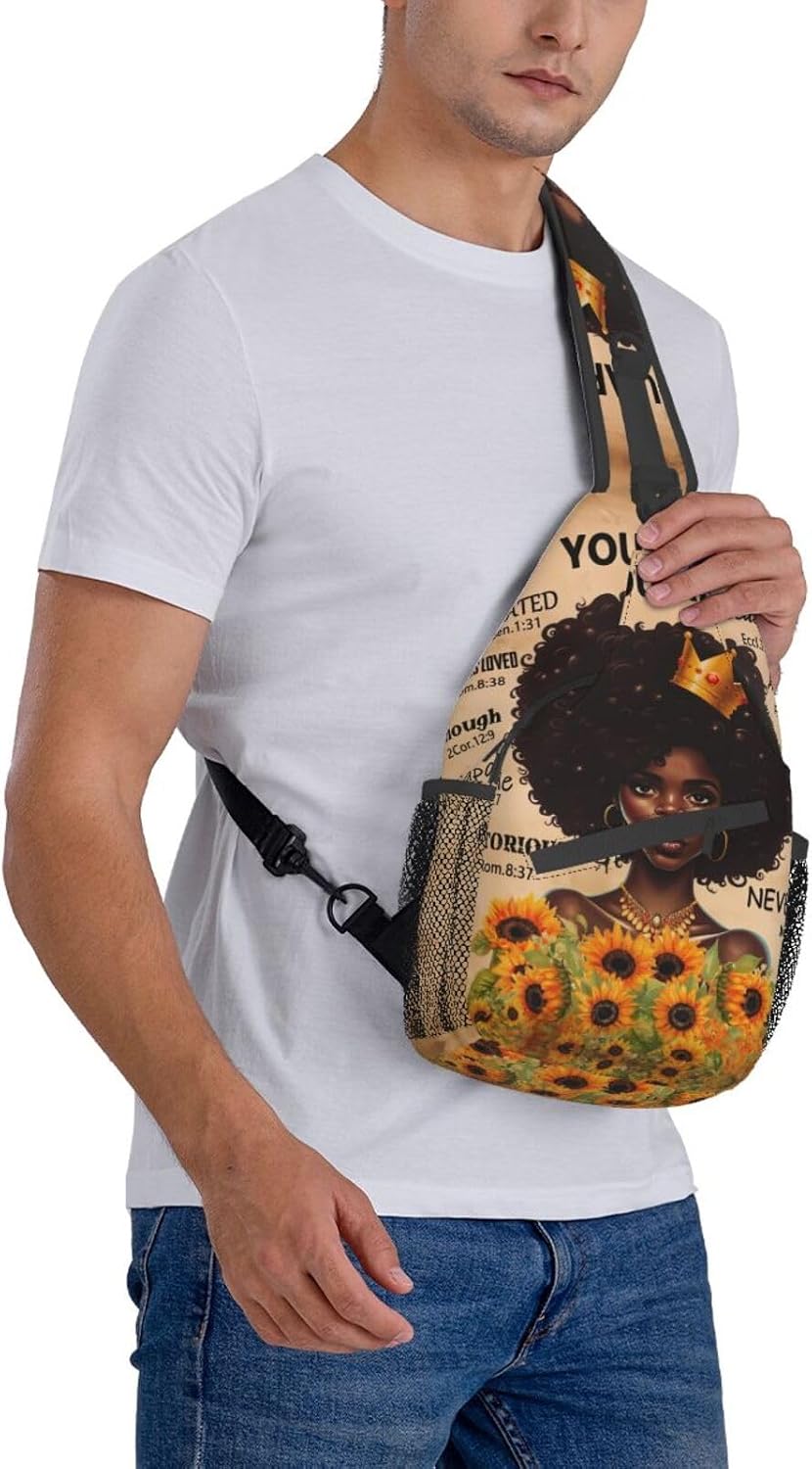 Sling Bag Crossbody Backpack Hiking Travel Daypack Chest Bag Lightweight Shoulder Bag For Women Men Gift