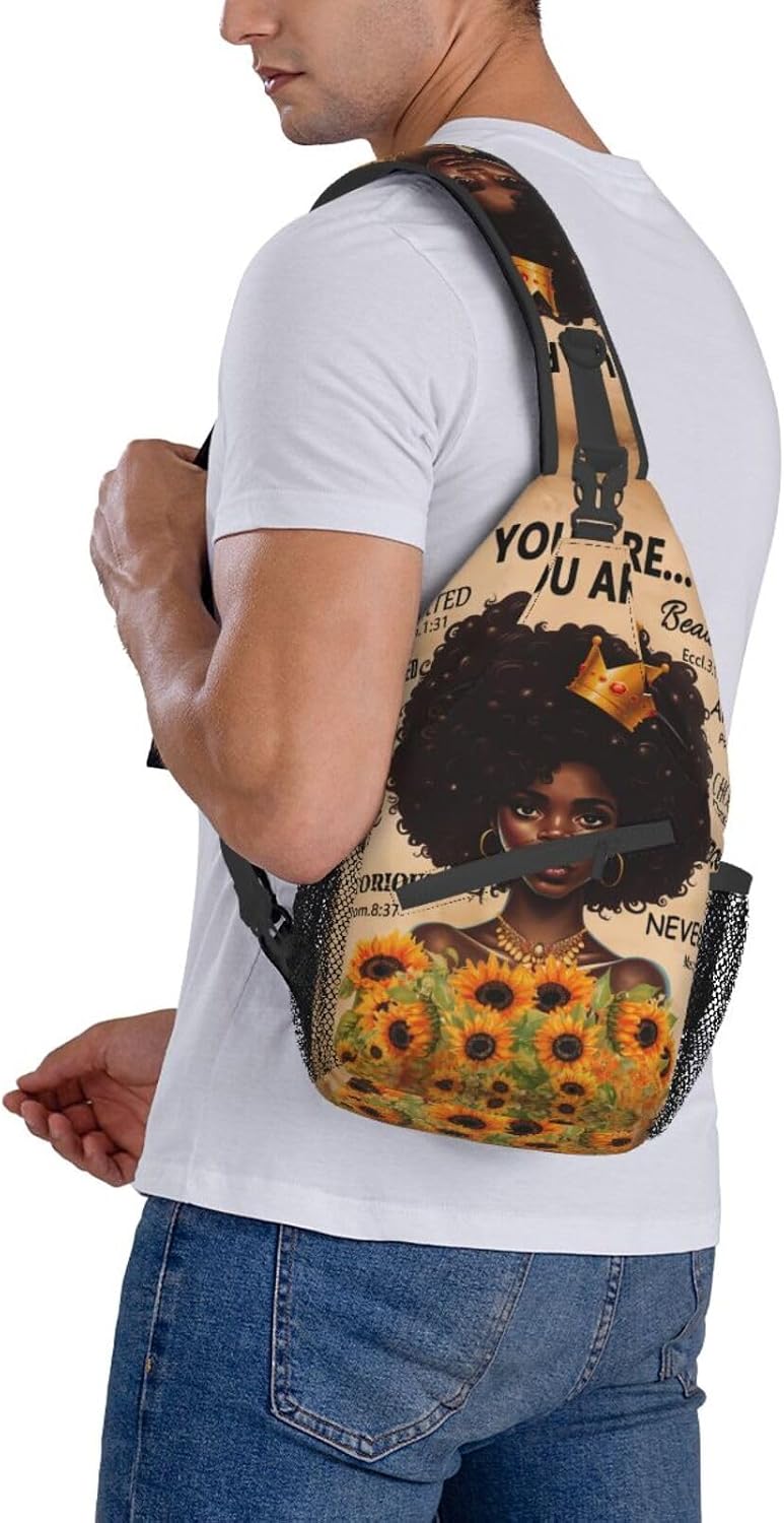 Sling Bag Crossbody Backpack Hiking Travel Daypack Chest Bag Lightweight Shoulder Bag For Women Men Gift