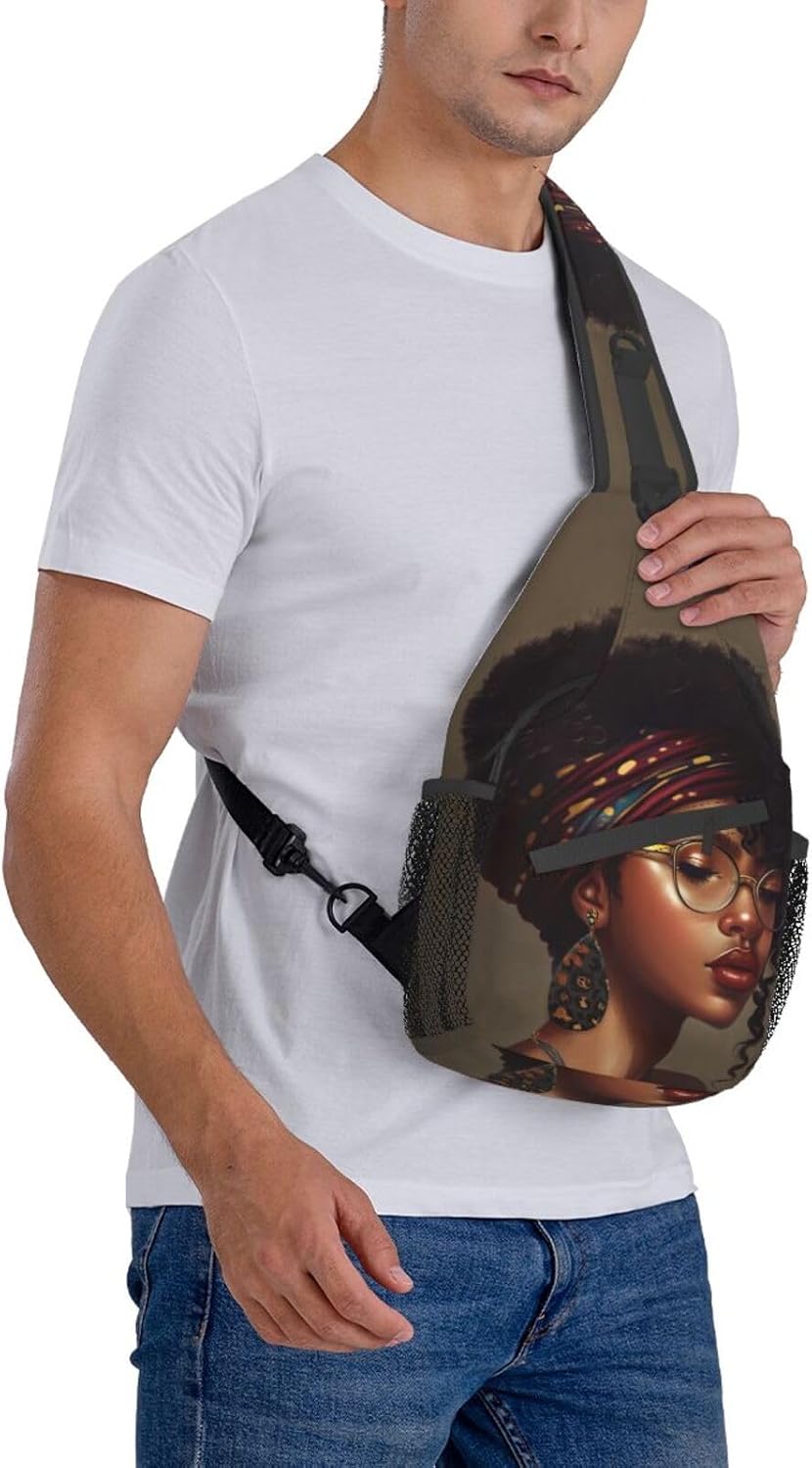 Sling Bag Crossbody Backpack Hiking Travel Daypack Chest Bag Lightweight Shoulder Bag For Women Men Gift