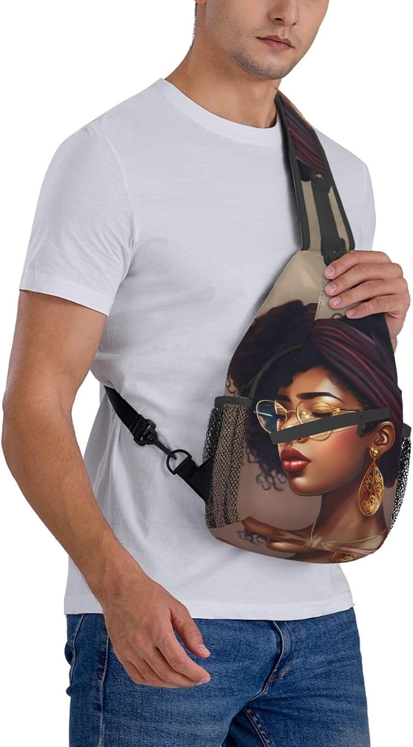 Sling Bag Crossbody Backpack Hiking Travel Daypack Chest Bag Lightweight Shoulder Bag For Women Men Gift