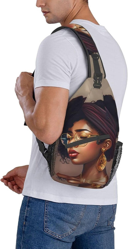 Sling Bag Crossbody Backpack Hiking Travel Daypack Chest Bag Lightweight Shoulder Bag For Women Men Gift