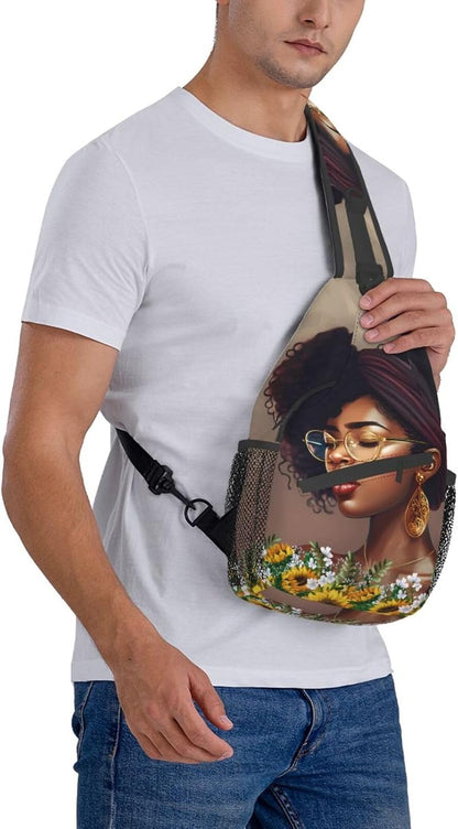 Sling Bag Crossbody Backpack Hiking Travel Daypack Chest Bag Lightweight Shoulder Bag For Women Men Gift