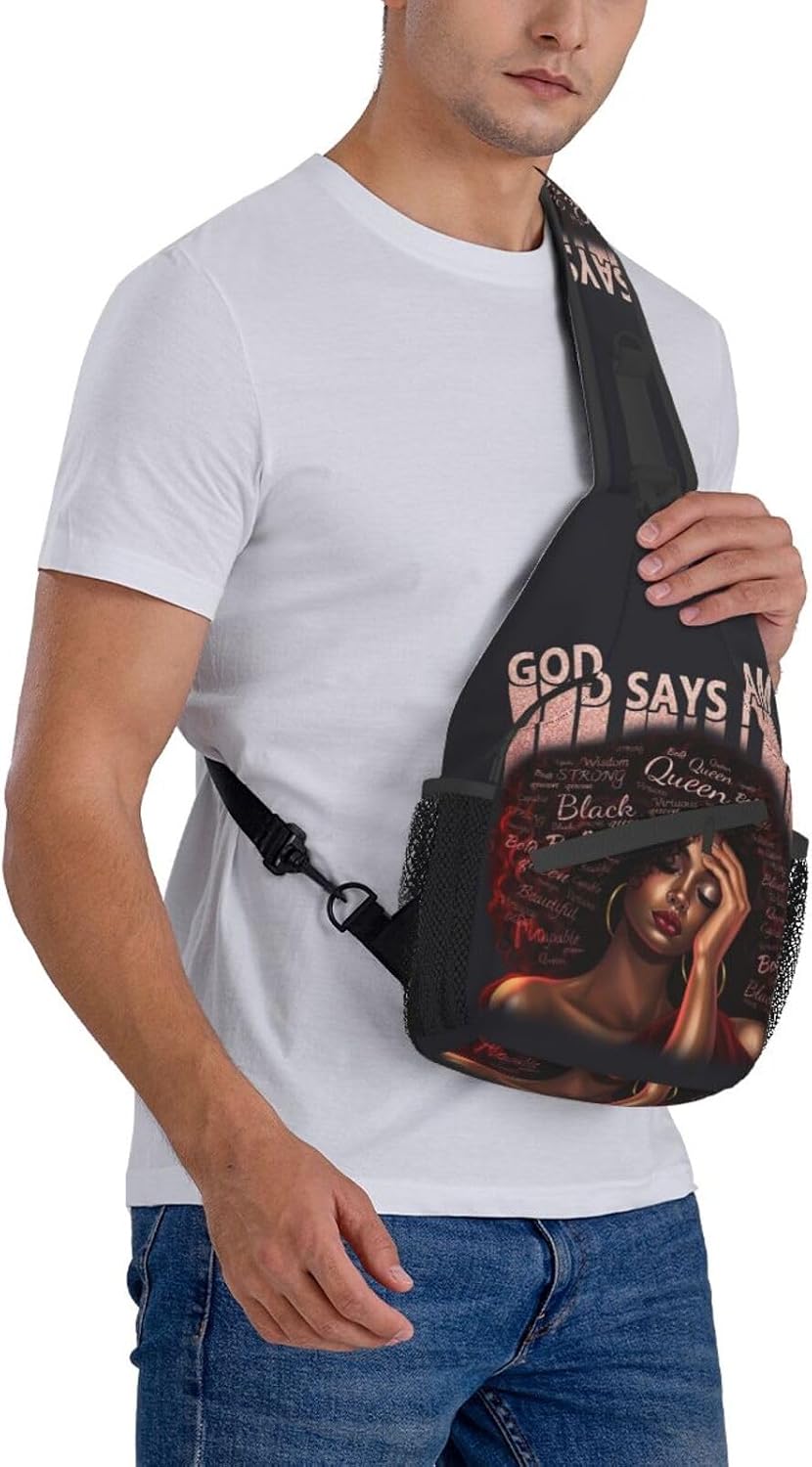 Sling Bag Crossbody Backpack Hiking Travel Daypack Chest Bag Lightweight Shoulder Bag For Women Men Gift
