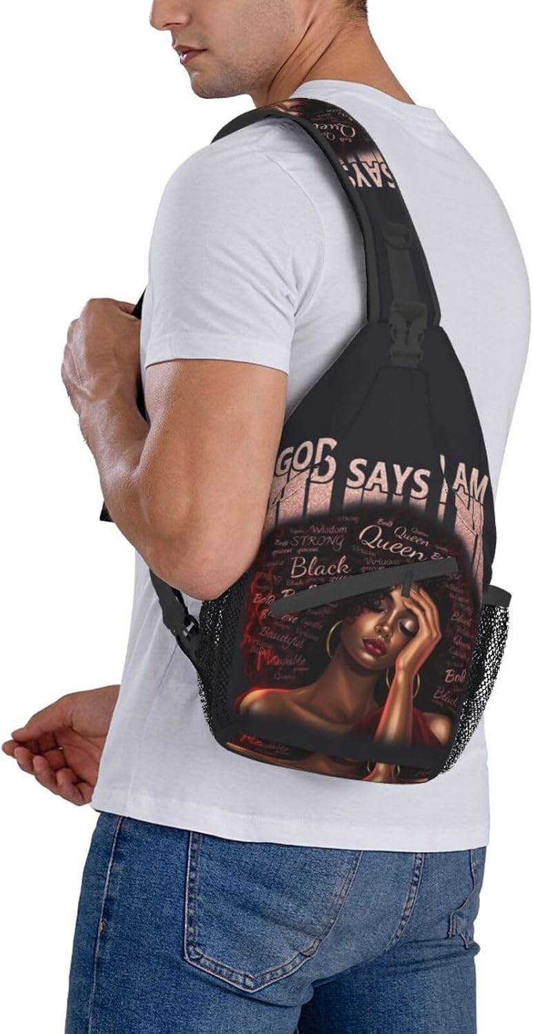 Sling Bag Crossbody Backpack Hiking Travel Daypack Chest Bag Lightweight Shoulder Bag For Women Men Gift