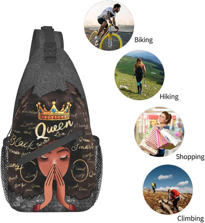 Sling Bag Crossbody Backpack Hiking Travel Daypack Chest Bag Lightweight Shoulder Bag For Women Men Gift
