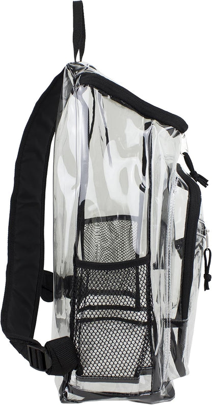 Clear Bag for Work Shopping Bags for Women Transparent PVC Clear Gym Bag See Through Heavy Duty Backpack Book Bag