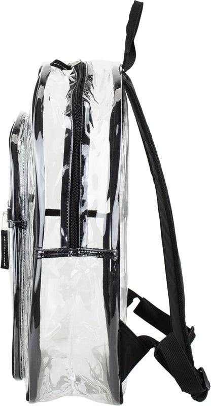 Clear Bag for Work Shopping Bags for Women Transparent PVC Clear Gym Bag See Through Heavy Duty Backpack Book Bag