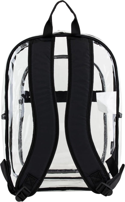 Clear Bag for Work Shopping Bags for Women Transparent PVC Clear Gym Bag See Through Heavy Duty Backpack Book Bag