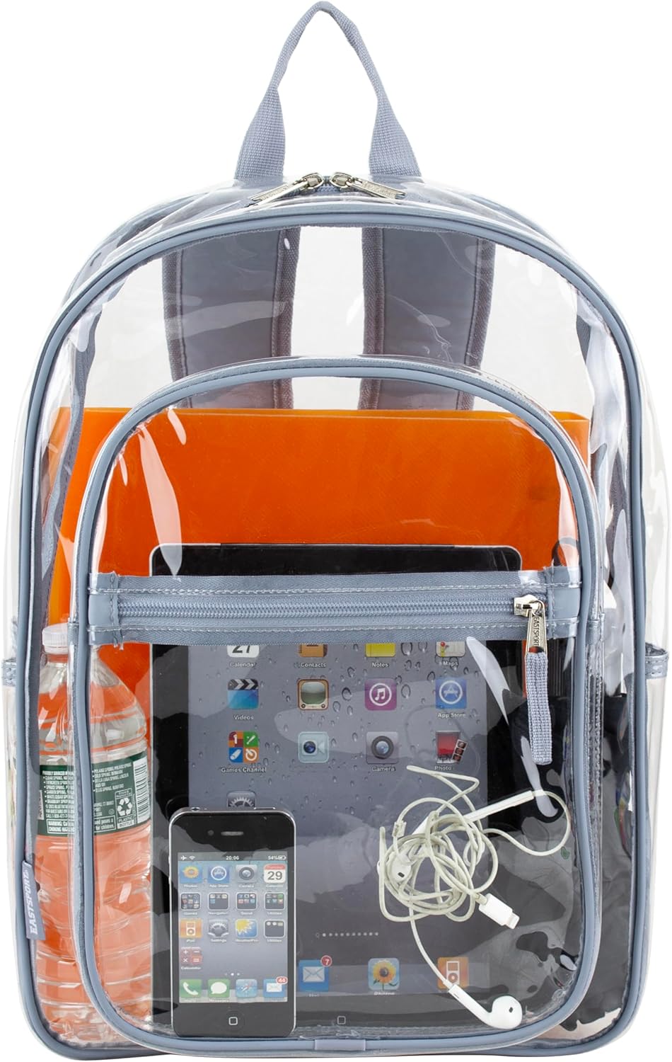 Clear Bag for Work Shopping Bags for Women Transparent PVC Clear Gym Bag See Through Heavy Duty Backpack Book Bag