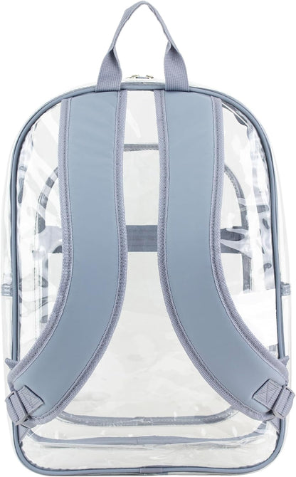 Clear Bag for Work Shopping Bags for Women Transparent PVC Clear Gym Bag See Through Heavy Duty Backpack Book Bag