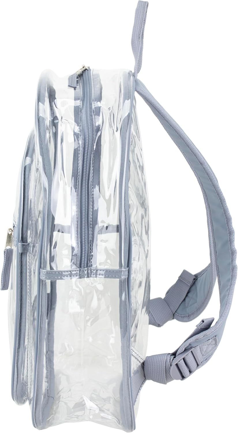 Clear Bag for Work Shopping Bags for Women Transparent PVC Clear Gym Bag See Through Heavy Duty Backpack Book Bag