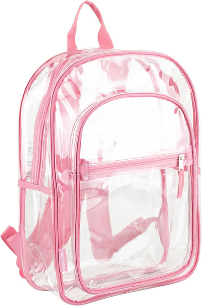 Clear Bag for Work Shopping Bags for Women Transparent PVC Clear Gym Bag See Through Heavy Duty Backpack Book Bag