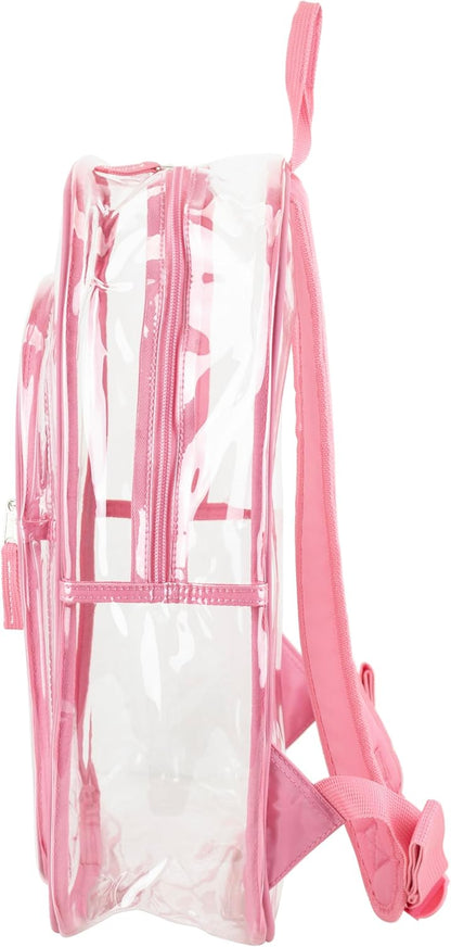 Clear Bag for Work Shopping Bags for Women Transparent PVC Clear Gym Bag See Through Heavy Duty Backpack Book Bag