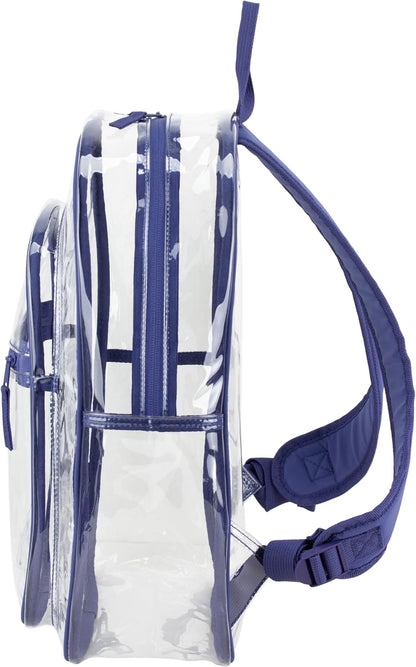 Clear Bag for Work Shopping Bags for Women Transparent PVC Clear Gym Bag See Through Heavy Duty Backpack Book Bag