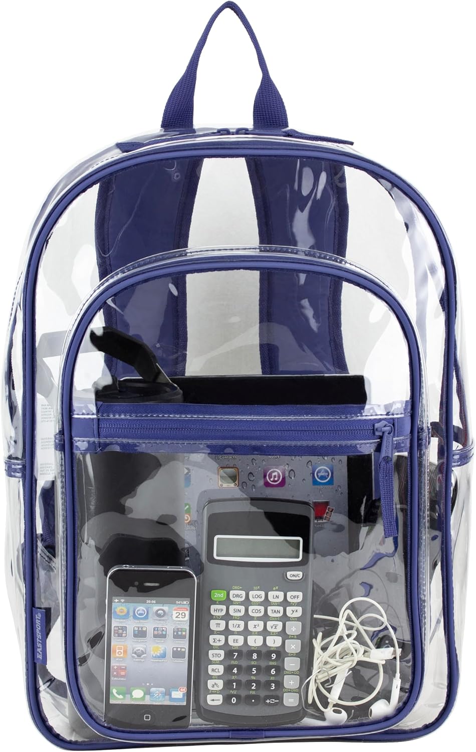 Clear Bag for Work Shopping Bags for Women Transparent PVC Clear Gym Bag See Through Heavy Duty Backpack Book Bag