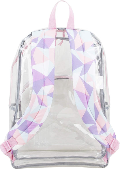 Clear Bag for Work Shopping Bags for Women Transparent PVC Clear Gym Bag See Through Heavy Duty Backpack Book Bag