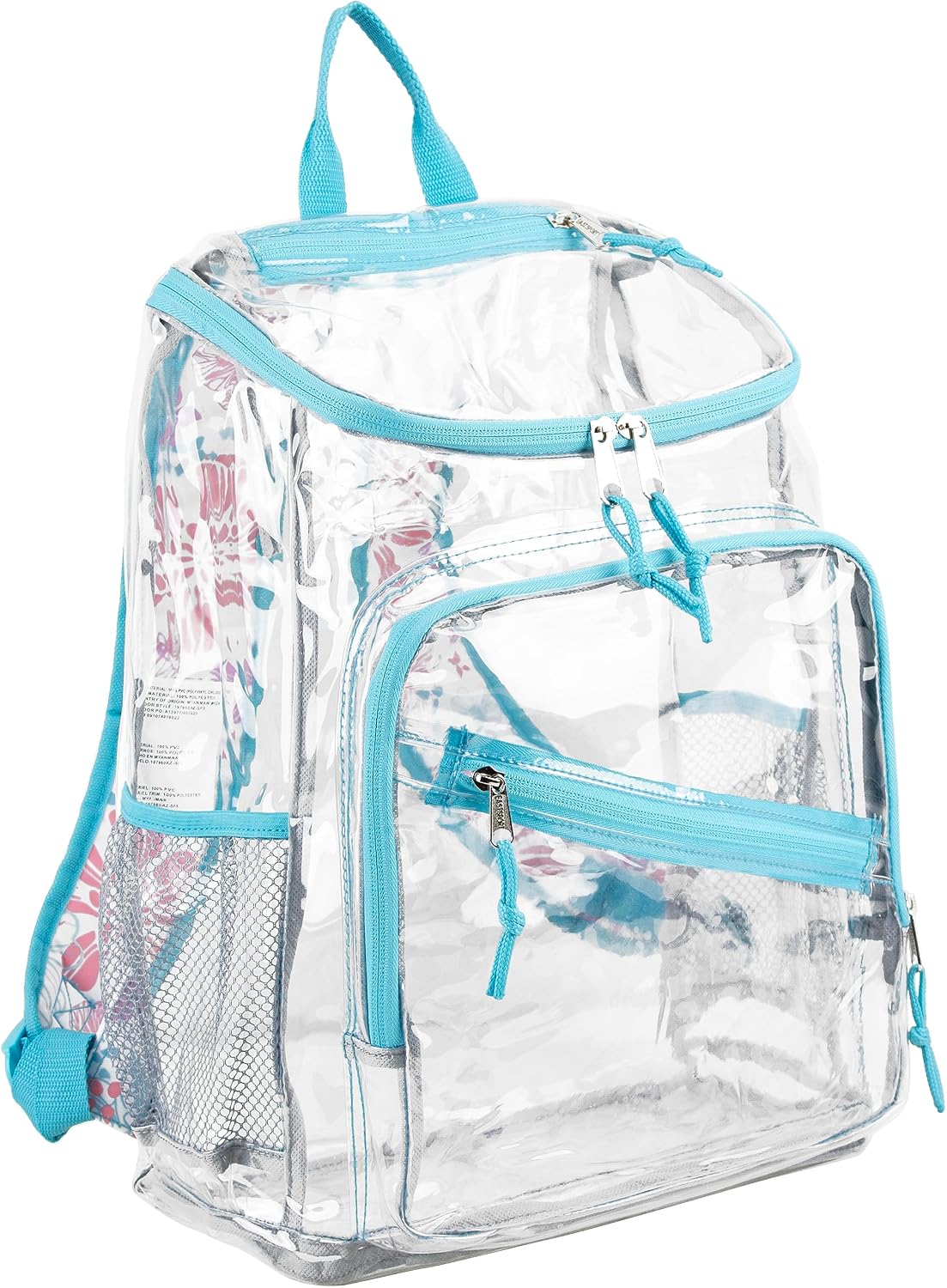 Clear Bag for Work Shopping Bags for Women Transparent PVC Clear Gym Bag See Through Heavy Duty Backpack Book Bag