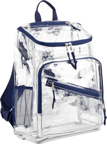 Clear Bag for Work Shopping Bags for Women Transparent PVC Clear Gym Bag See Through Heavy Duty Backpack Book Bag