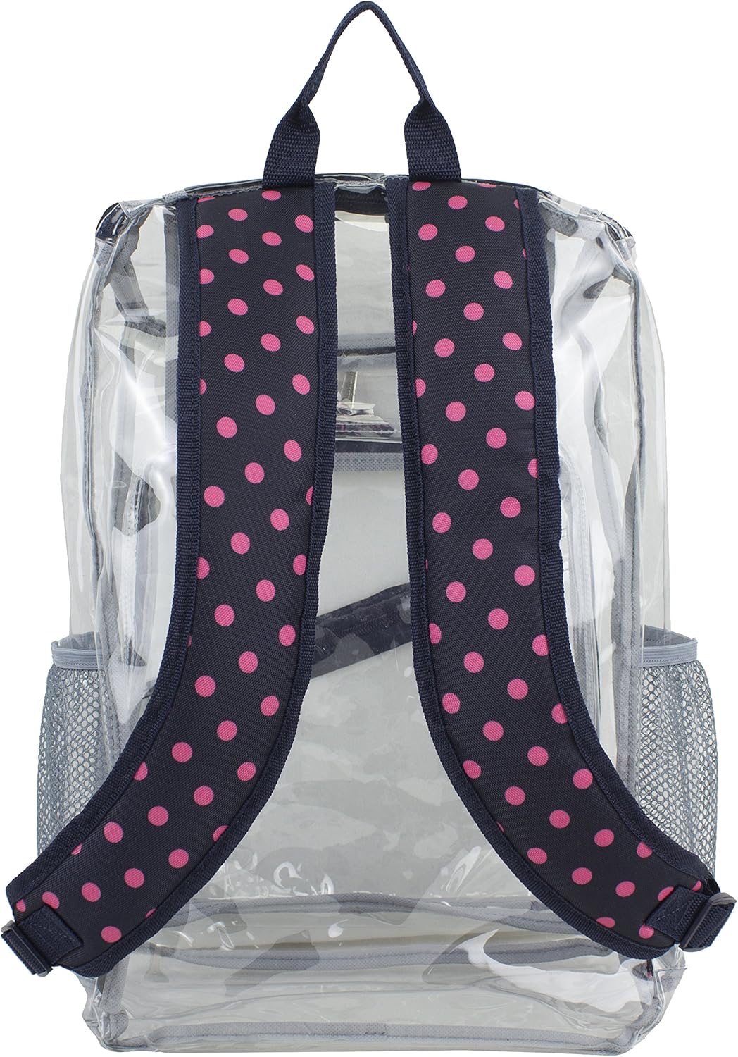 Clear Bag for Work Shopping Bags for Women Transparent PVC Clear Gym Bag See Through Heavy Duty Backpack Book Bag