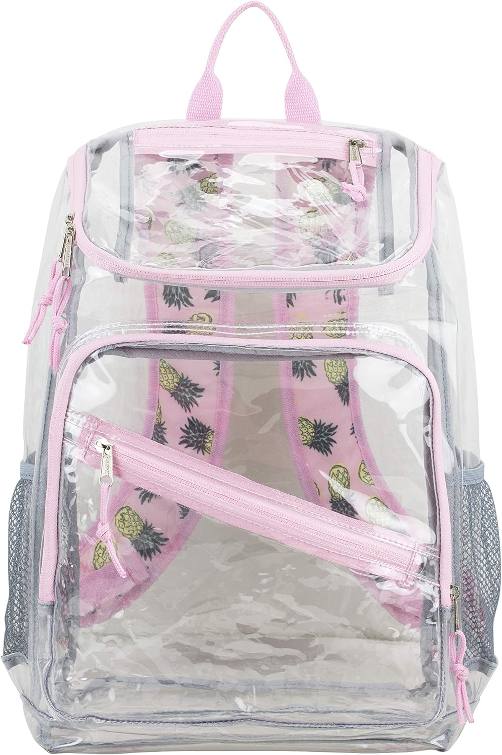 Clear Bag for Work Shopping Bags for Women Transparent PVC Clear Gym Bag See Through Heavy Duty Backpack Book Bag