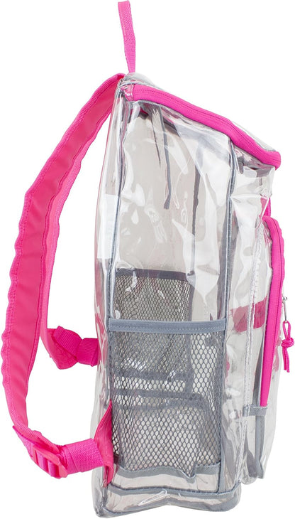 Clear Bag for Work Shopping Bags for Women Transparent PVC Clear Gym Bag See Through Heavy Duty Backpack Book Bag