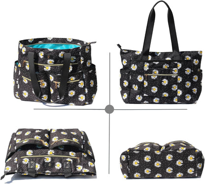 Weekender Bag Carry On Bag Overnight Tote Travel Duffle with 13 Pockets for Travel,Work，Gym,Beach,Teacher,Nurse