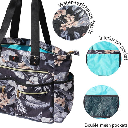 Weekender Bag Carry On Bag Overnight Tote Travel Duffle with 13 Pockets for Travel,Work，Gym,Beach,Teacher,Nurse