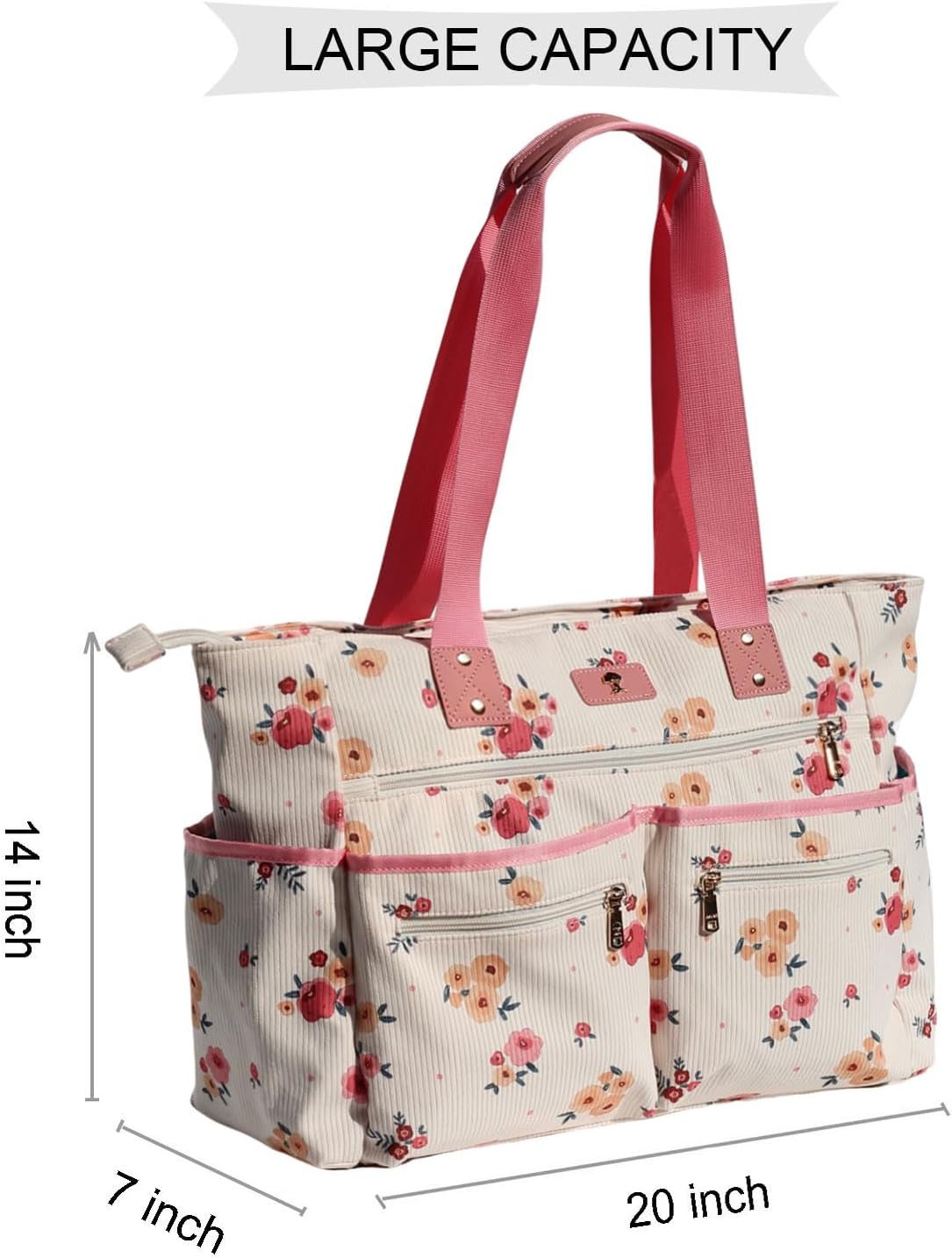 Weekender Bag Carry On Bag Overnight Tote Travel Duffle with 13 Pockets for Travel,Work，Gym,Beach,Teacher,Nurse