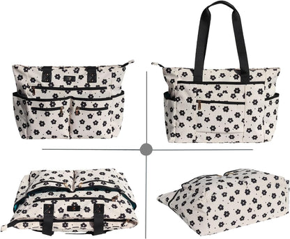 Weekender Bag Carry On Bag Overnight Tote Travel Duffle with 13 Pockets for Travel,Work，Gym,Beach,Teacher,Nurse