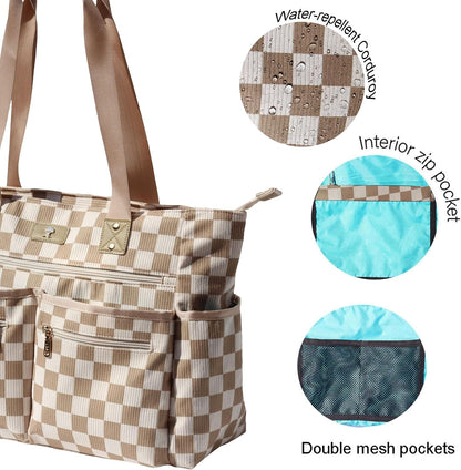 Weekender Bag Carry On Bag Overnight Tote Travel Duffle with 13 Pockets for Travel,Work，Gym,Beach,Teacher,Nurse