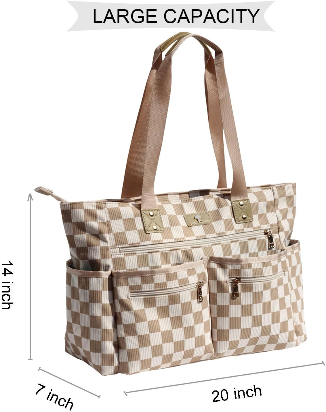 Weekender Bag Carry On Bag Overnight Tote Travel Duffle with 13 Pockets for Travel,Work，Gym,Beach,Teacher,Nurse