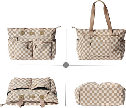 Weekender Bag Carry On Bag Overnight Tote Travel Duffle with 13 Pockets for Travel,Work，Gym,Beach,Teacher,Nurse