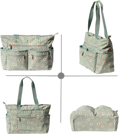 Weekender Bag Carry On Bag Overnight Tote Travel Duffle with 13 Pockets for Travel,Work，Gym,Beach,Teacher,Nurse